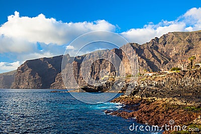 Cliffs of Los Gigantes. Tenerife, Spain Stock Photo