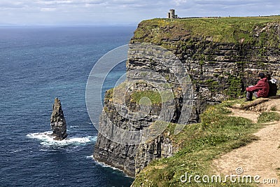 Cliffs of Moher - County Clare - Ireland Editorial Stock Photo