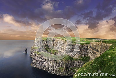 Cliffs of Moher - Ireland Stock Photo