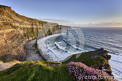 Cliffs of Moher at sunset, Co. Clare Stock Photo