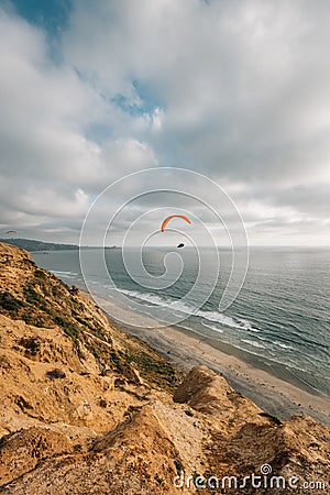 Cliffs near the Gliderport, Torrey Pines State Reserve, San Diego, California Stock Photo