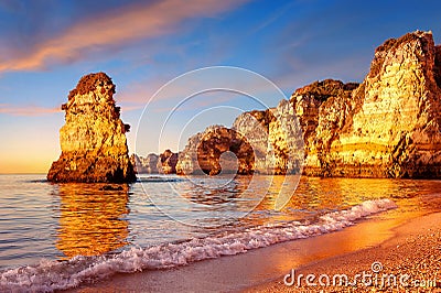 Cliffs in Portugal Stock Photo