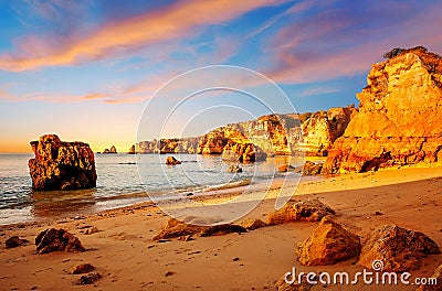 Cliffs in Portugal Stock Photo