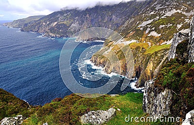 Cliffs of Slieve League Stock Photo