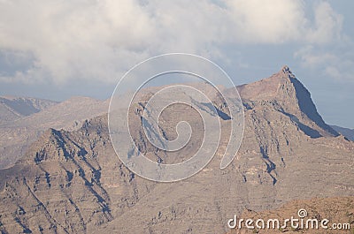 Cliffs of the soutwest of Gran Canaria. Stock Photo