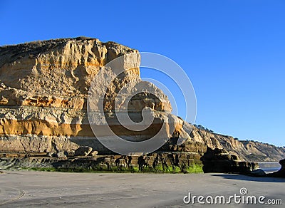 Cliffs at Torrey Pines State Beach, La Jolla, California Stock Photo