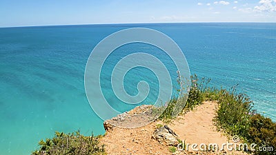 Cliffs view on Lagos, Algarve Stock Photo