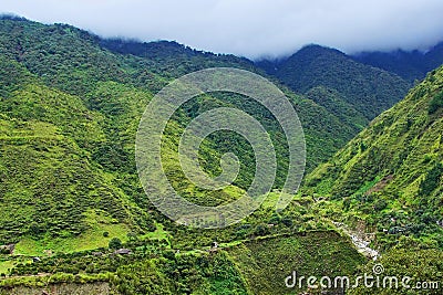 Andes Mountains Cliffside Stock Photo