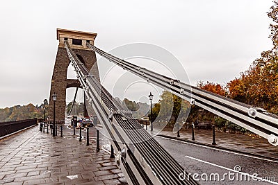 Clifton bridge in autumn, Bristol Editorial Stock Photo