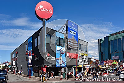 Clifton Hill in Niagara Falls, Canada Editorial Stock Photo