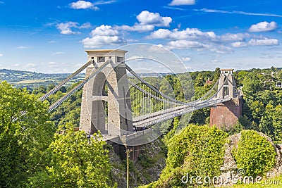 Clifton Suspension Bridge, Bristol, Avon, England, UK Editorial Stock Photo