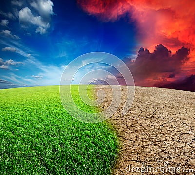 Climate change Stock Photo