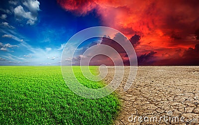 Climate change Stock Photo