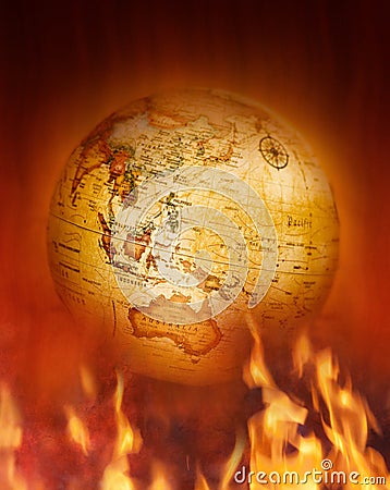 Climate Change Earth Fire Fires Australia Heatwave Drought Stock Photo