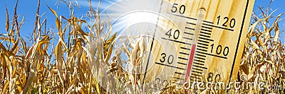 climate change with heat and dryness Stock Photo