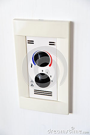 Climate control panel Stock Photo