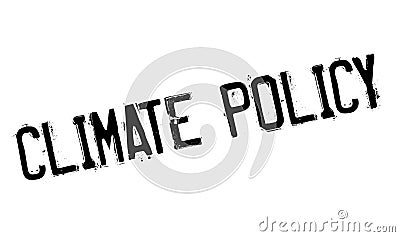 Climate Policy rubber stamp Vector Illustration