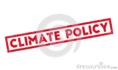 Climate Policy rubber stamp Vector Illustration