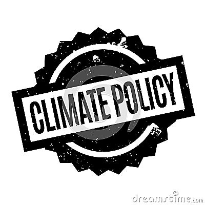 Climate Policy rubber stamp Vector Illustration