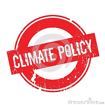 Climate Policy rubber stamp Vector Illustration
