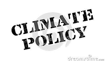 Climate Policy rubber stamp Vector Illustration