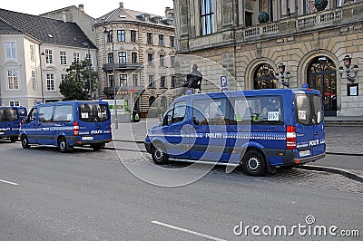 Climate protest rally in danish capital Copenhagen Editorial Stock Photo