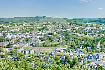 Climatic spa town Gerolstein, Germany Stock Photo