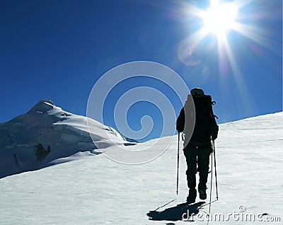 The climb Stock Photo