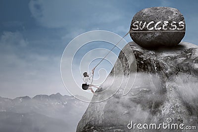 Climb to Success Stock Photo