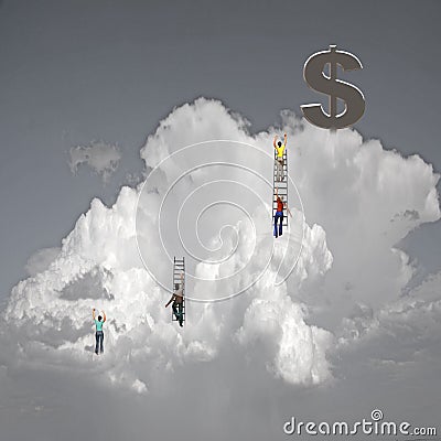 Climb to Success Stock Photo