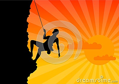 Climber Vector Illustration