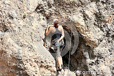 Climber. Stock Photo