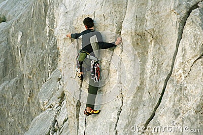 Climber. Stock Photo