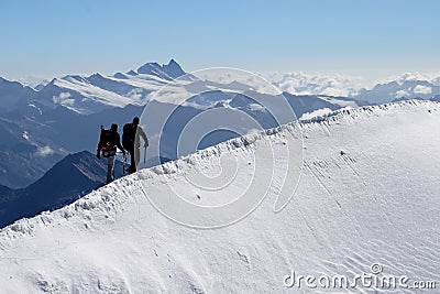 Climbers Stock Photo