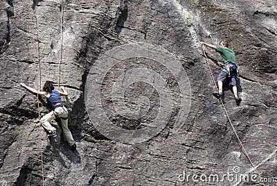 Climbers Editorial Stock Photo