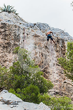 Climbing the filipappou hill Editorial Stock Photo