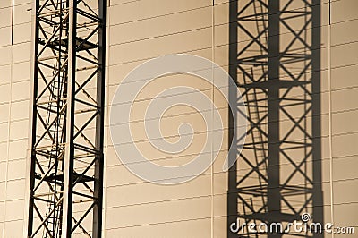 Climbing Ladders Stock Photo