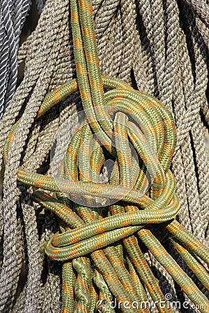 Climbing rope Stock Photo