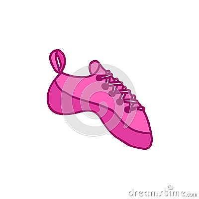 Climbing shoes doodle icon Stock Photo