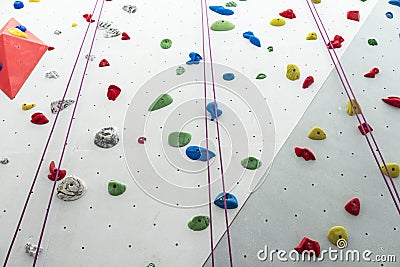 Climbing Wall Stock Photo