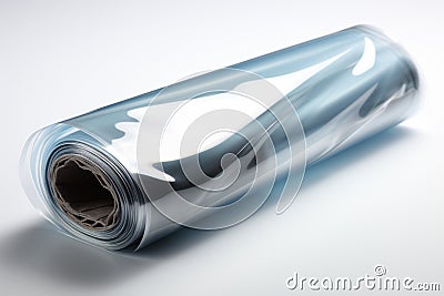 Cling Film on white background Stock Photo