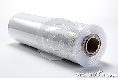 Cling Film on white background Stock Photo