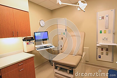 Clinic Medical Exam Room Stock Photo