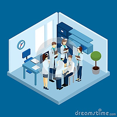 Clinic Personnel Concept Vector Illustration