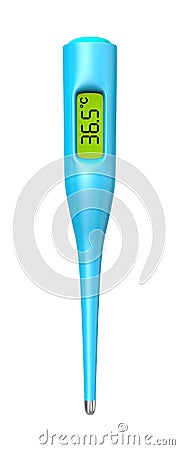 Clinical Digital Thermometer Stock Photo