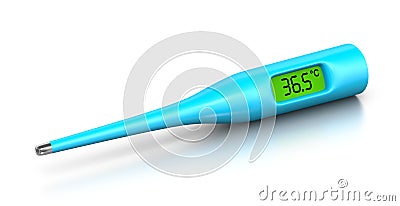 Clinical Digital Thermometer Stock Photo