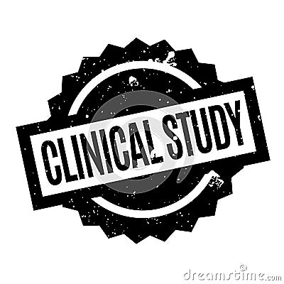 Clinical Study rubber stamp Vector Illustration