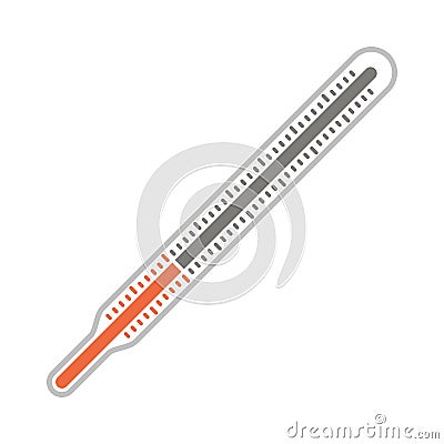 Clinical Thermometer Vector Illustration