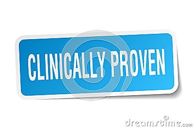 clinically proven sticker Vector Illustration