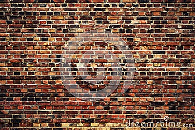 Clinker brick wall surface texture as background Stock Photo